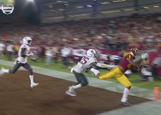 USC loses potential touchdown on controversial pass in end zone | Larry Brown Sports