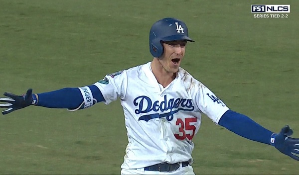 Watch: Cody Bellinger delivers walk-off hit to beat Brewers in