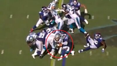 Giants Christian McCaffrey first down