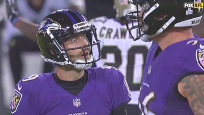 Justin Tucker reaction