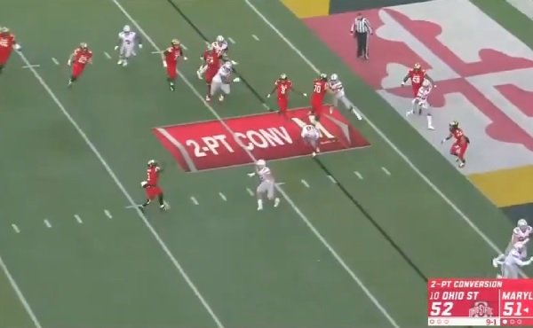 Watch Maryland Misses Open Receiver In Dramatic Ot Loss To