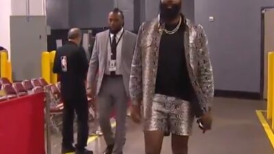 James Harden snake skin
