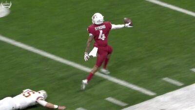 Marcus Strong taunting