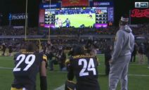 Look: Steelers Players Watch End Of Ravens Game On Heinz Field Big Screen