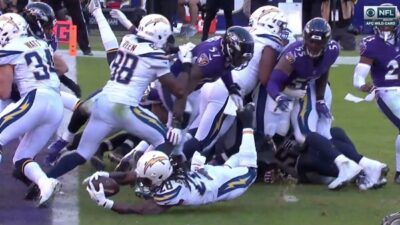 Melvin Gordon goal line