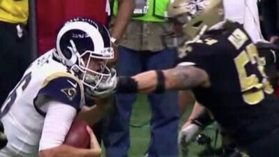 Saints jared Goff facemask
