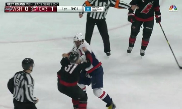 Video: Alex Ovechkin Knocks Out Carolina Hurricanes Rookie in Fight