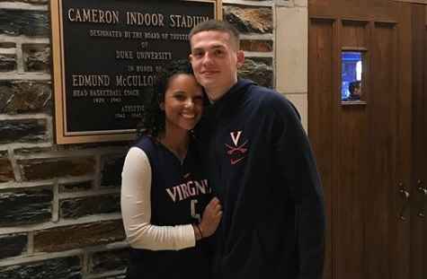 Family affair: Virginia star Kyle Guy has the support of his four