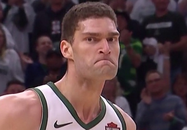 Brook Lopez Was So Hyped During His Huge Game 1