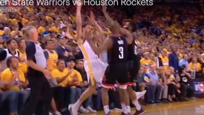 Klay Thompson out of bounds