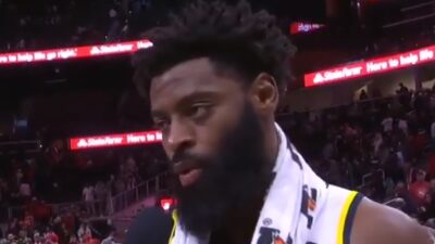 Tyreke Evans being interviewed