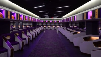 LSU Football locker rooms