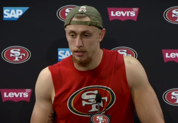 George Kittle Wore a Signed Jimmy Garoppolo T-Shirt After NFC Win