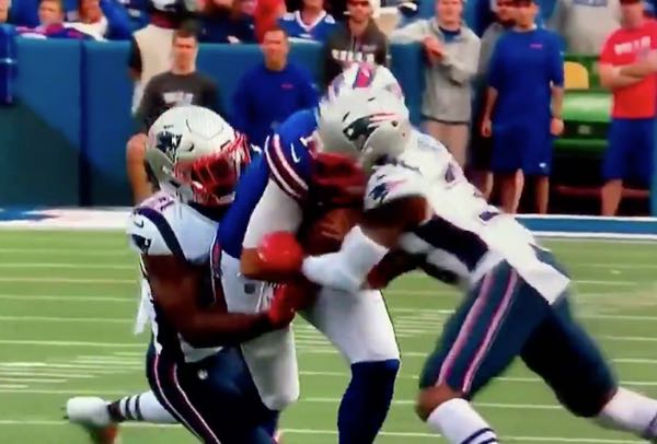 Bills Safety Punished for Hit That Concussed Patriots WR