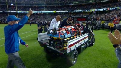 Gareon Conley stretcher