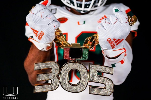 Miami breaks out new '305' turnover chain, touchdown rings against