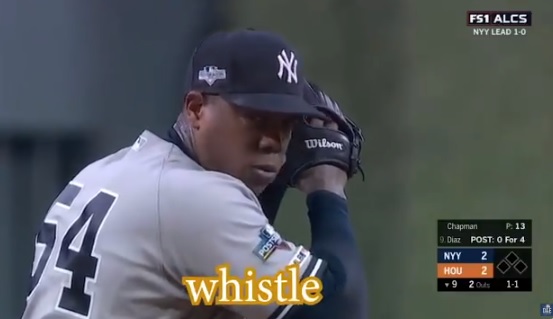 Yankees' Aroldis Chapman slams ALCS laughing controversy