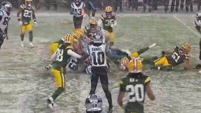 Christian McCaffrey goal line