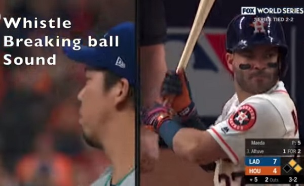 New video shows Astros' alleged different whistles for stealing signs