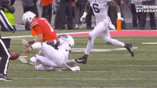 Justin Fields ankle