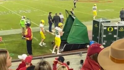 Oregon sideline toilet