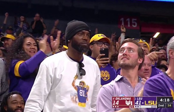 Randy Moss 'Full Of Joy' As Son Thaddeus Hauls In 2 TDs For LSU In CFB  National Championship - CBS Boston