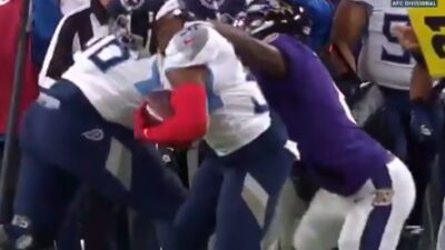 Lamar Jackson horse collar