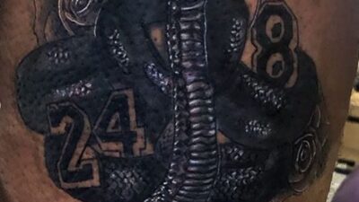 LeBron James Kobe Bryant tattoo