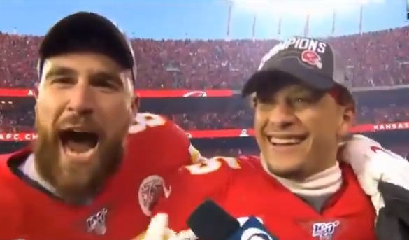 Video: Travis Kelce drops F-bomb on live TV after Chiefs beat Titans