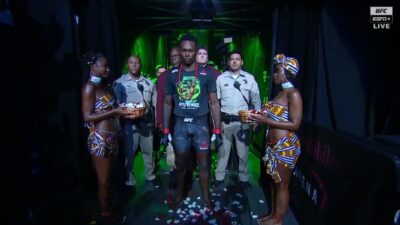 Israel Adesanya entrance