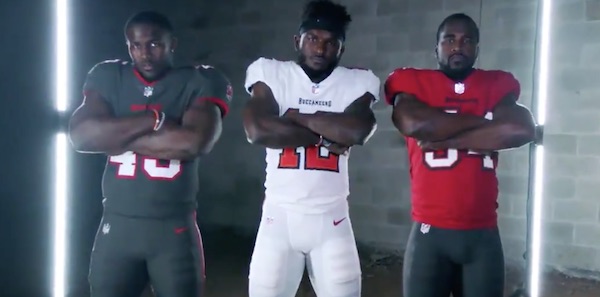 Buccaneers unveil new uniforms