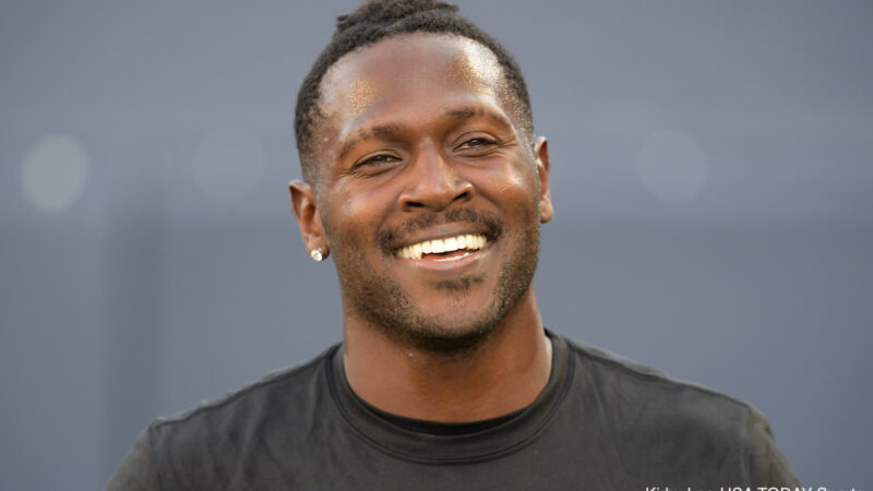 Antonio Brown smiling