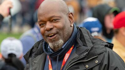 Emmitt Smith attends a football game