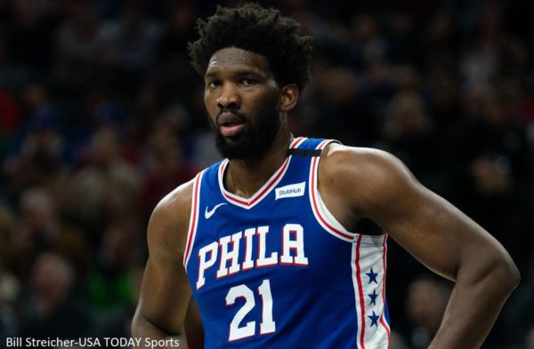 Joel Embiid during a game