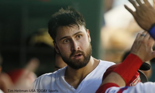 Joey Gallo in the dugout