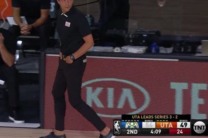 Quin Snyder skinny pants