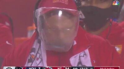 Andy Reid face shield