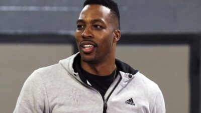 Dwight Howard in street clothes