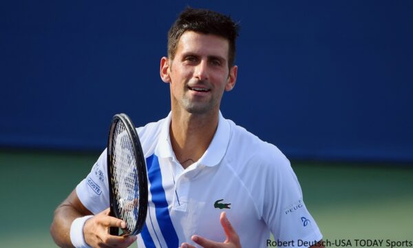 Novak Djokovic holding a racket