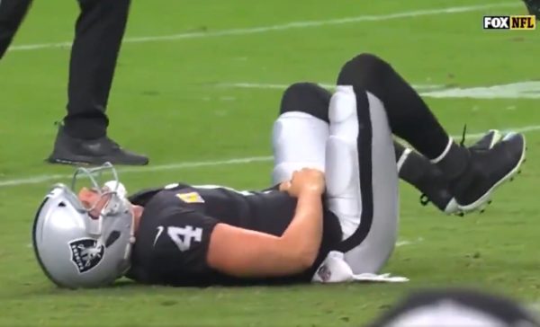 Derek Carr groin