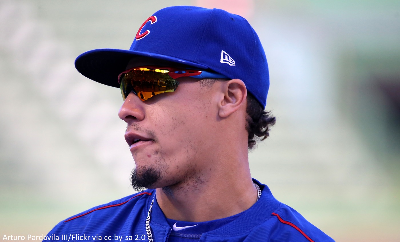 Javier Baez has an MLB logo tattooed on the back of his neck : r
