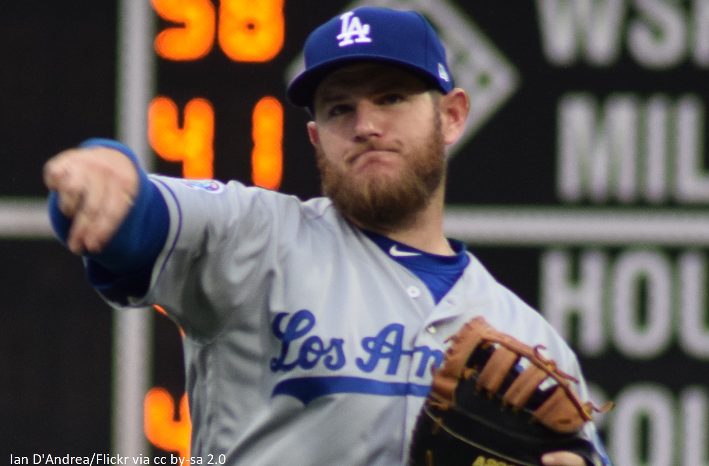 Max Muncy hit in the face by ball during batting practice