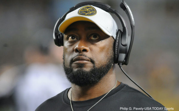 Mike Tomlin on the sideline