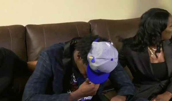 James Wiseman crying