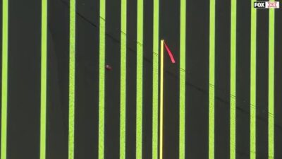 Oklahoma State yellow lines field goal