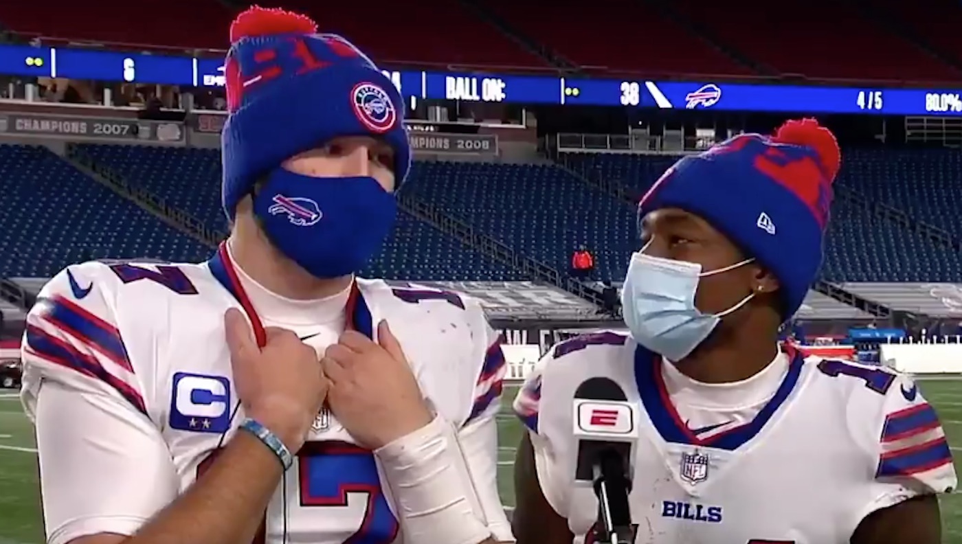 Video of Stefon Diggs Yelling at Bills QB Josh Allen Goes Viral