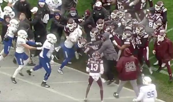 Video Mississippi State Tulsa Get Into Brawl After Armed Forces Bowl 