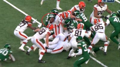 Baker Mayfield fumble