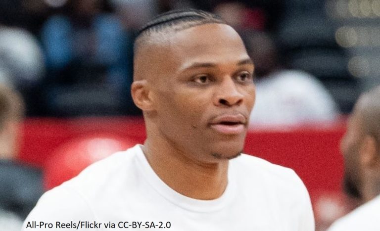 Russell Westbrook Goes Viral For Wearing Skirt Blue Hair