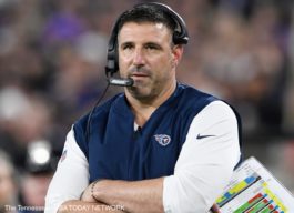 Mike Vrabel on the sidelines